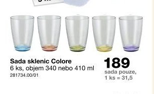 Sada sklenic Colore