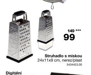 Struhadlo s miskou