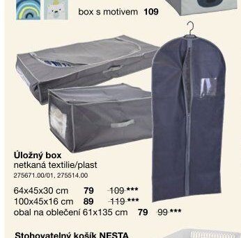 Úložný box netkaná textilie/plast