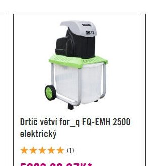 Drtič větví for_q FQ-EMH 2500 elektrický