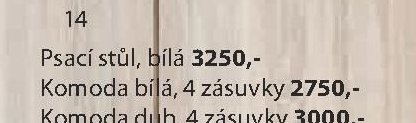 Komoda dub, 4 zásuvky