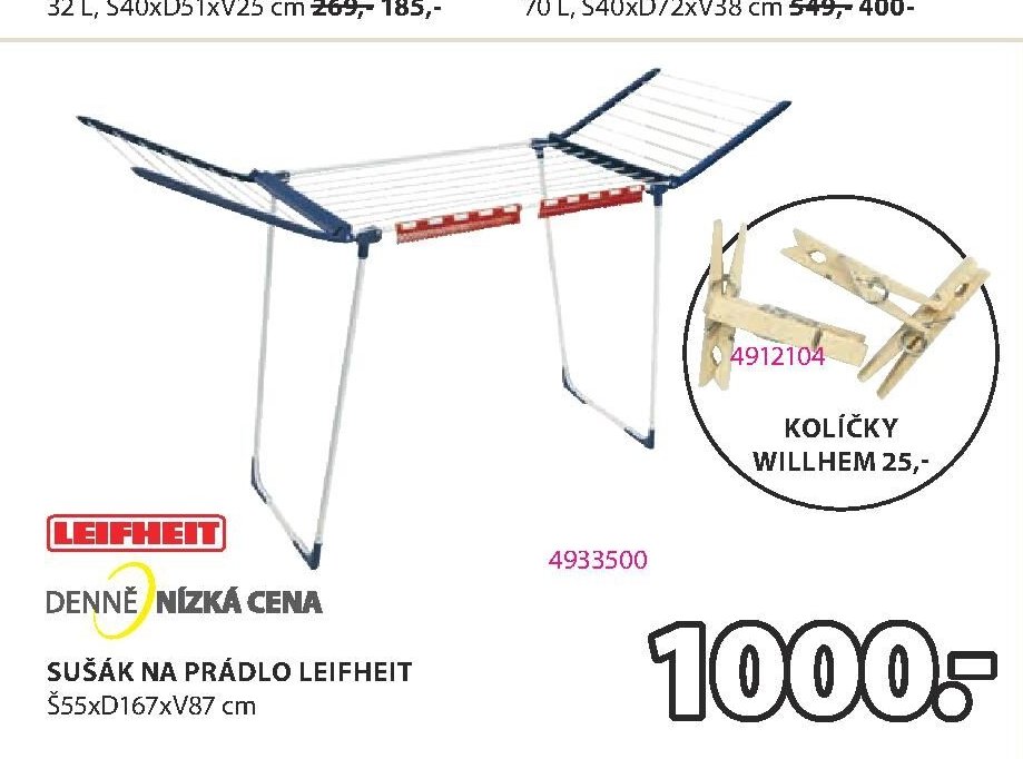 Sušák na prádlo Leifheit