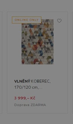 VLNĚNÝ KOBEREC, 170/120 cm