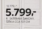 skříň na šanony, šířka cca 101 cm