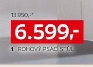 rohový psací stůl
