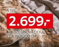 Kožešinová deka, cca 150x200 cm
