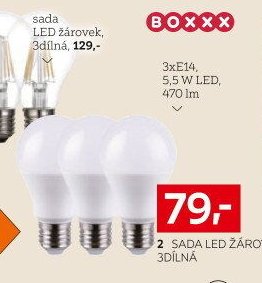 SADA LED ŽÁROVEK, 3DÍLNÁ