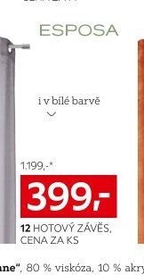 HOTOVÝ ZÁVĚS