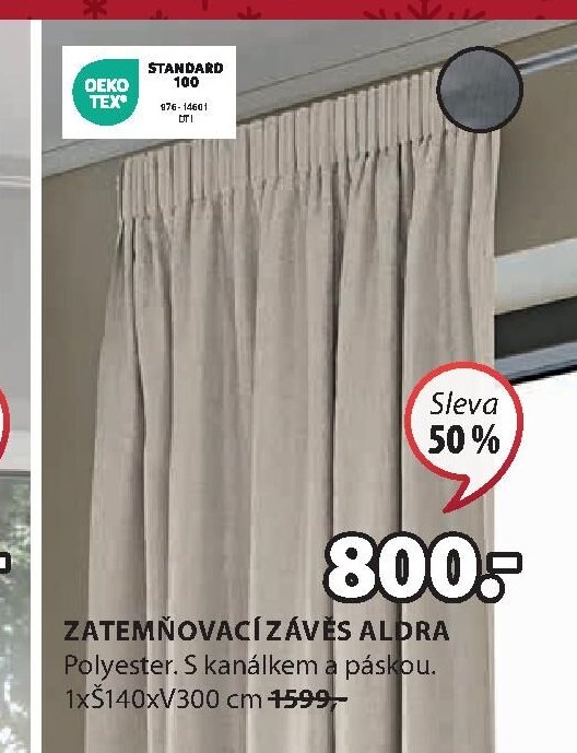 ZATEMŇOVACÍ ZÁVĚS ALDRA