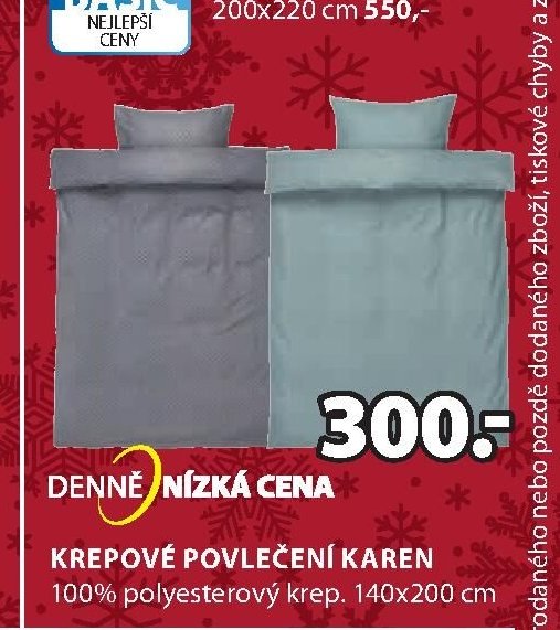 Krepové povlečení KAREN