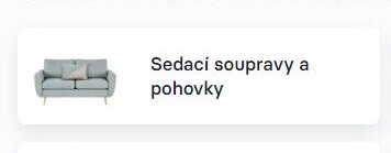 Sedací soupravy a pohovky