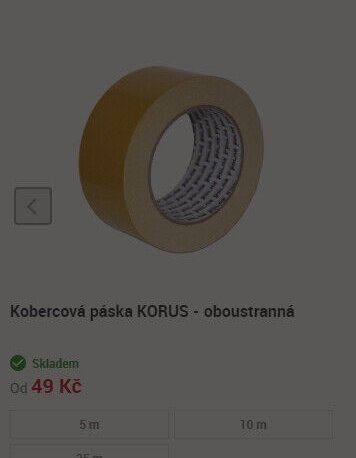Kobercová páska KORUS - oboustranná