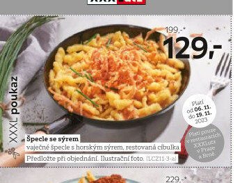 Špecle se sýrem
