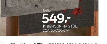 11 BĚHOUN NA STŮL, CCA 50X150 CM