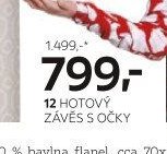 12 HOTOVÝ ZÁVĚS S OČKY
