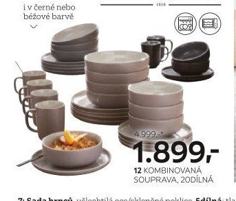12 KOMBINOVANÁ SOUPRAVA, 20dílná