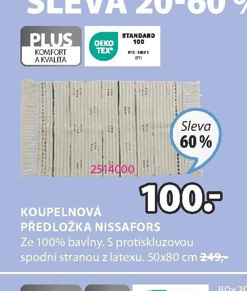 KOUPELNOVÁ PŘEDLOŽKA NISSAFORS