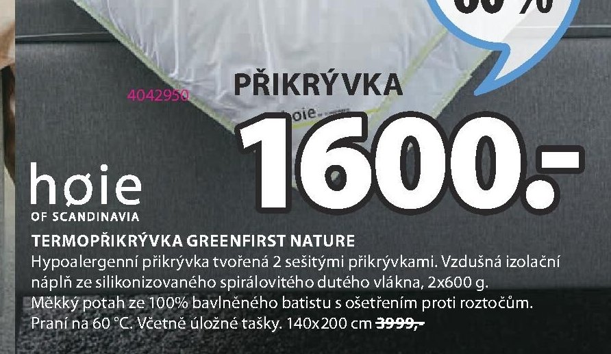 TERMOPŘIKRÝVKA GREENFIRST NATURE