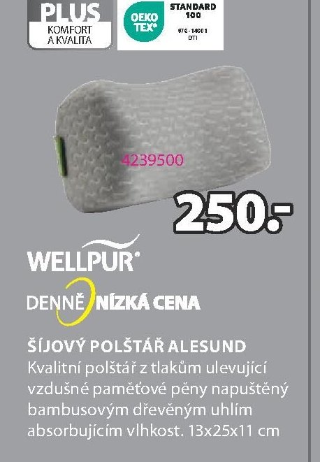 WELLPUR Šíjový polštář ALESUND