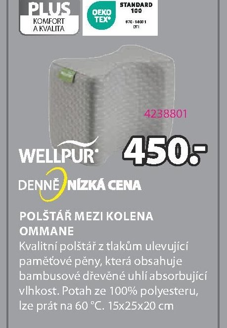 WELLPUR Polštář mezi kolena OMMANE