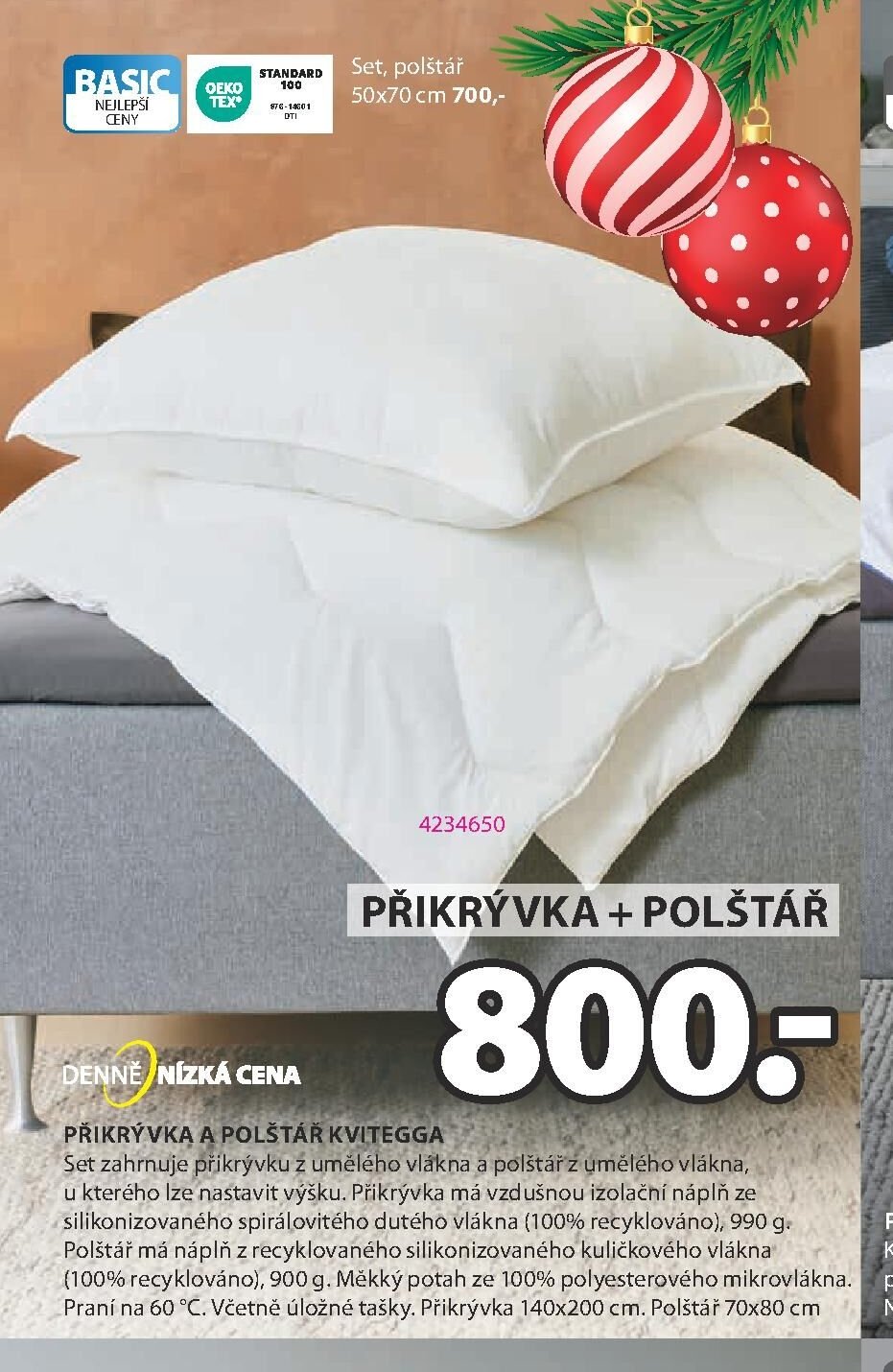 Set, polštář 50x70 cm