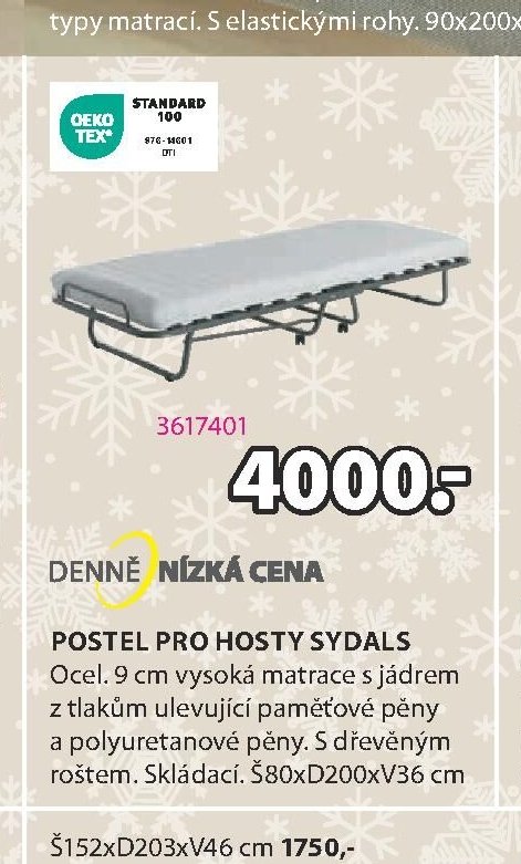 Postel pro hosty SYDALS