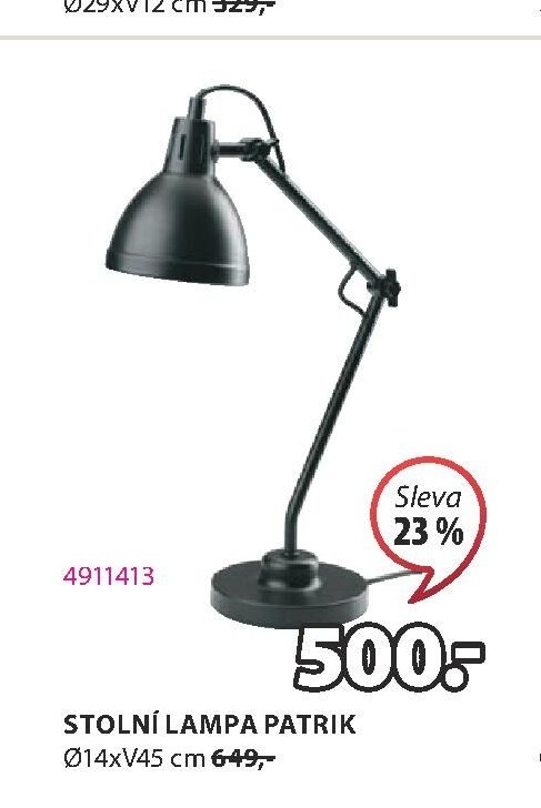 Stolní lampa PATRIK