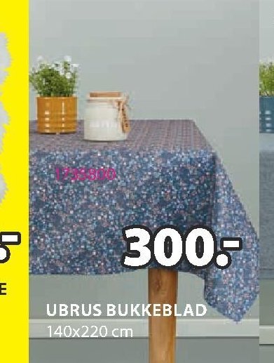 UBRUS BUKKEBLAD 140x220 cm