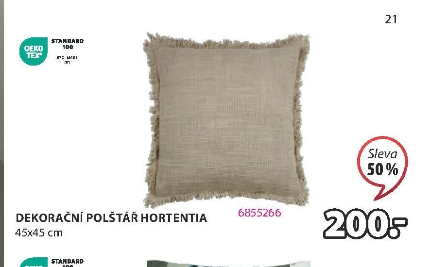 DEKORAČNÍ POLŠTÁŘ HORTENTIA