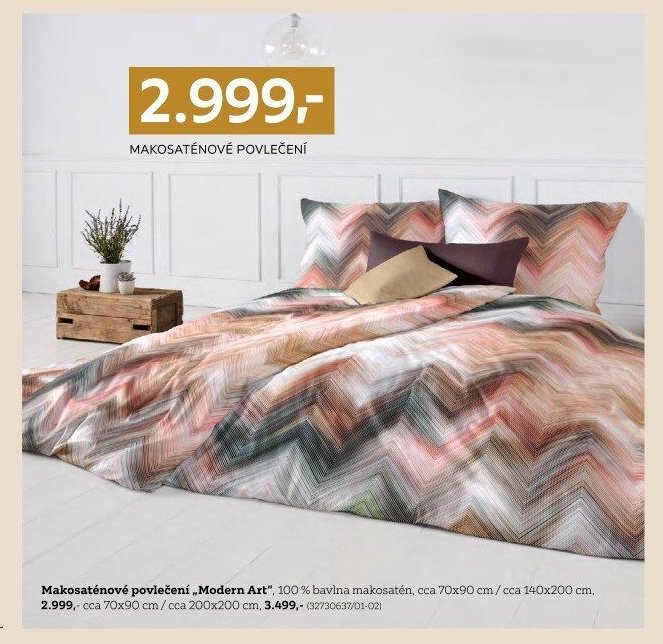 Makosaténové povlečení „Modern Art“