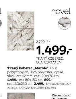 Tkaný koberec „Marble“, cca 120x170 cm