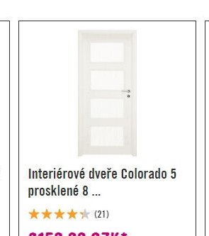 Interiérové dveře Colorado 5 prosklené 8