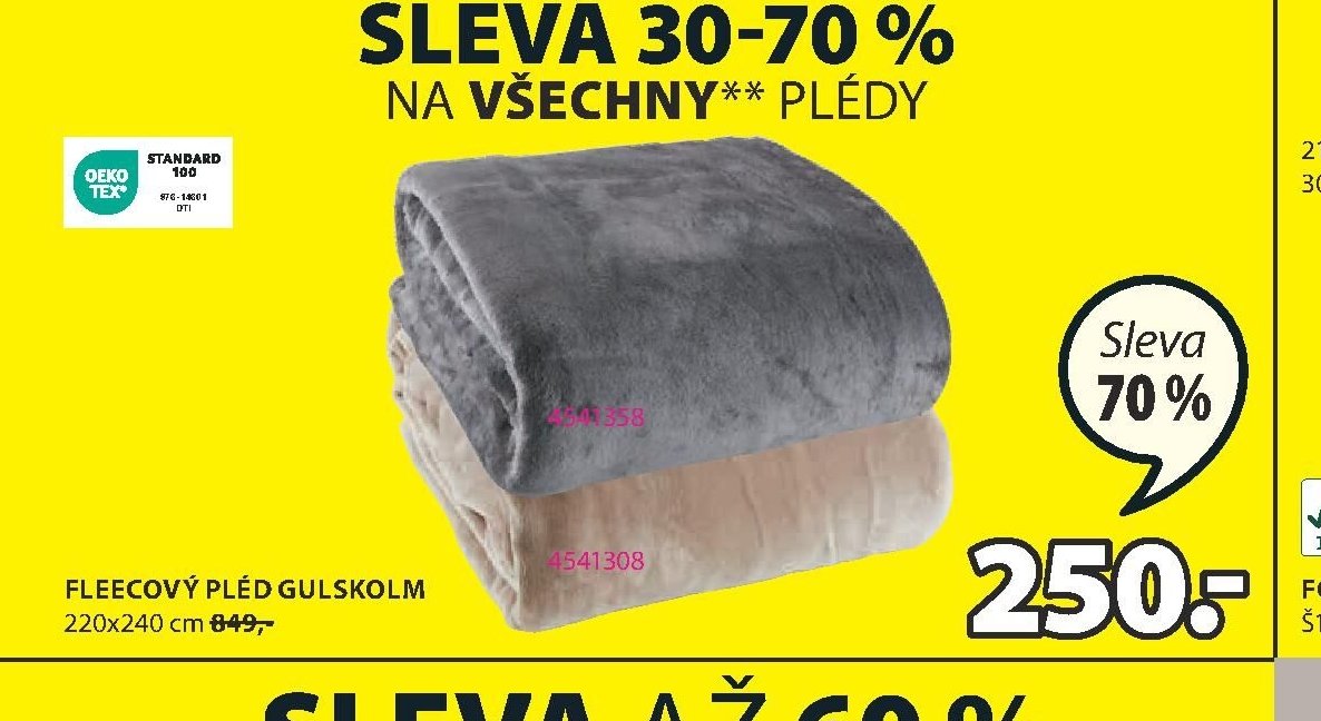 FLEECOVÝ PLÉD GULSKOLM