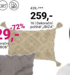 Dekorační polštář IBIZA