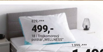 Trojkomorový polštář WELLNESS