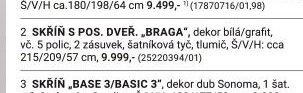 SKŘÍŇ S POS. DVEŘ. „BRAGA“