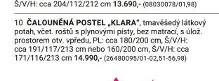 ČALOUNĚNÁ POSTEL „KLARA“