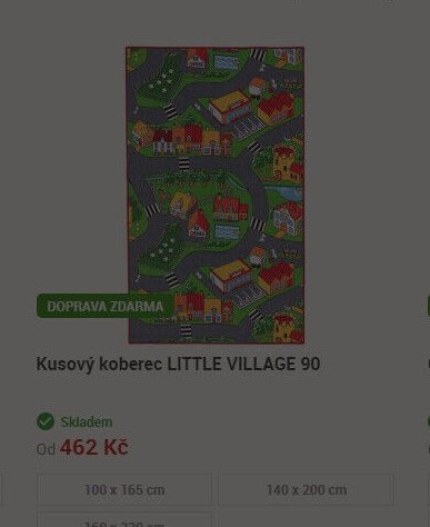 Kusový koberec LITTLE VILLAGE 90