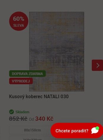 Kusový koberec NATALI 030