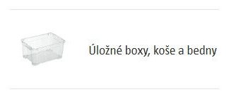 Úložné boxy, koše a bedny