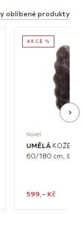 Novel UMĚLÁ KOŽE 60/180 cm, š
