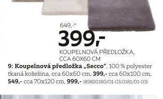 Koupelnová předložka, cca 60x100 cm