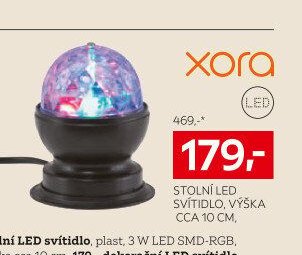 Stolní LED svítidlo, plast, 3 W LED SMD-RGB, výška cca 10 cm