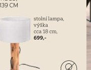 Stolní lampa, výška cca 18 cm