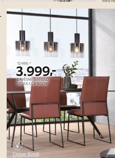 Závěsné svítidlo, délka cca 90 cm