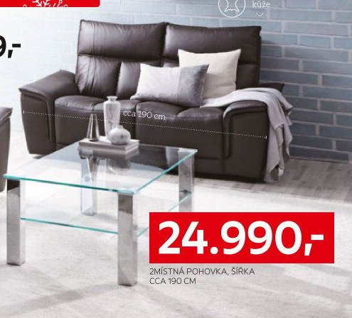 2místná pohovka, šířka cca 190 cm