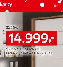 Skříň s posuvnými dveřmi