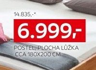 POSTEL, PLOCHA LŮŽKA CCA 180X200 CM