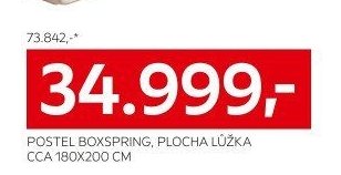 POSTEL BOXSPRING, PLOCHA LŮŽKA CCA 180X200 CM