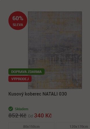 Kusový koberec NATALI 030